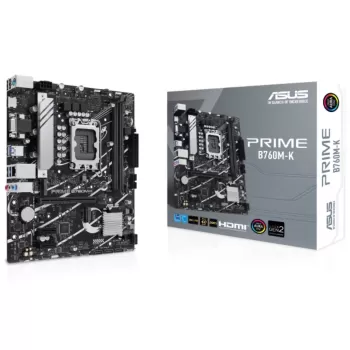 Материнская Плата Asus PRIME B760M-K DDR5 LGA1700 Материнская Плата Asus PRIME B760M-K DDR5 LGA1700