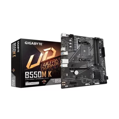 Motherboard Gigabyte B550M K DDR4 AM4 Motherboard Gigabyte B550M K DDR4 AM4