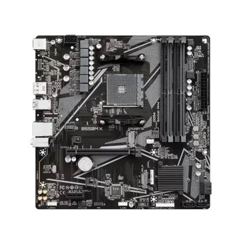 Motherboard Gigabyte B550M K DDR4 AM4 Motherboard Gigabyte B550M K DDR4 AM4