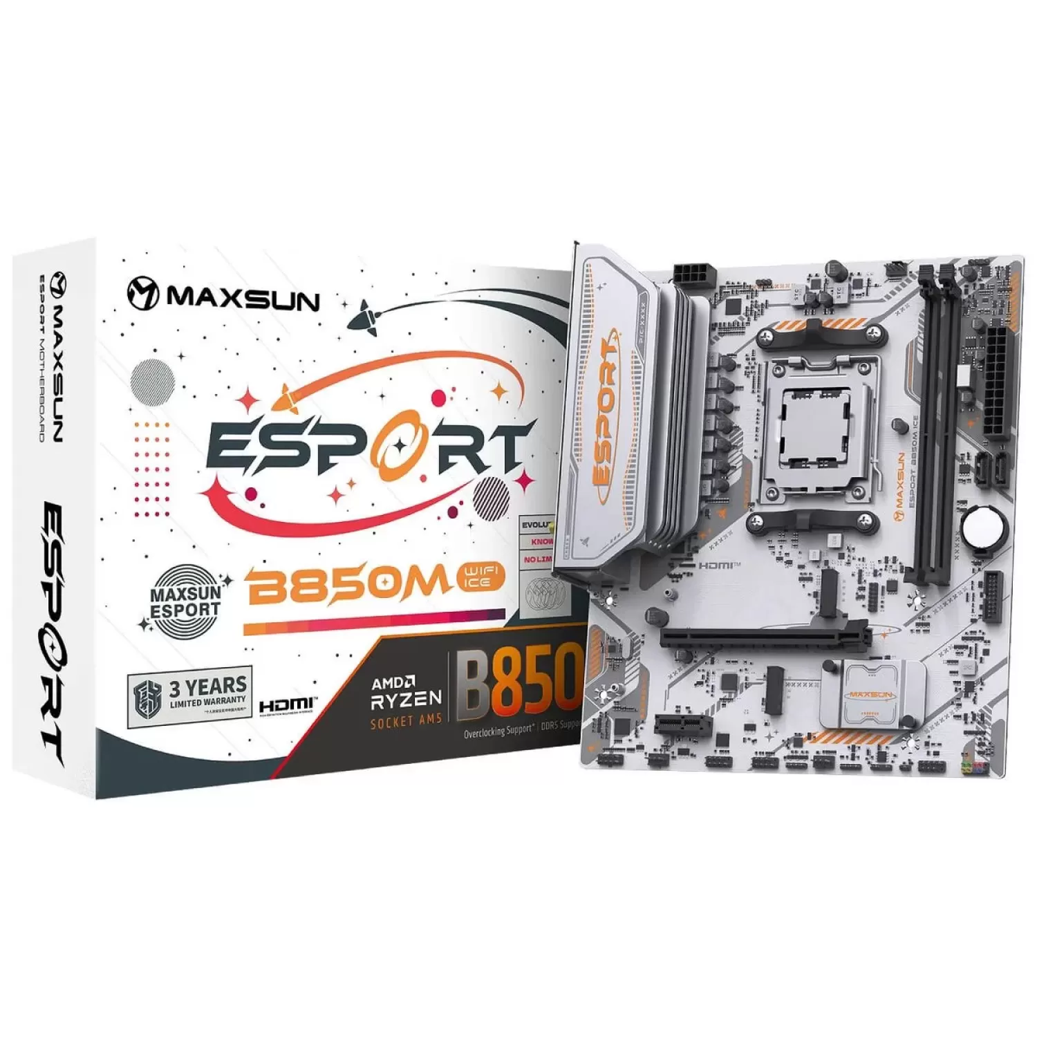 Motherboard MAXSUN eSport B850M WiFi ICE DDR5 AM5