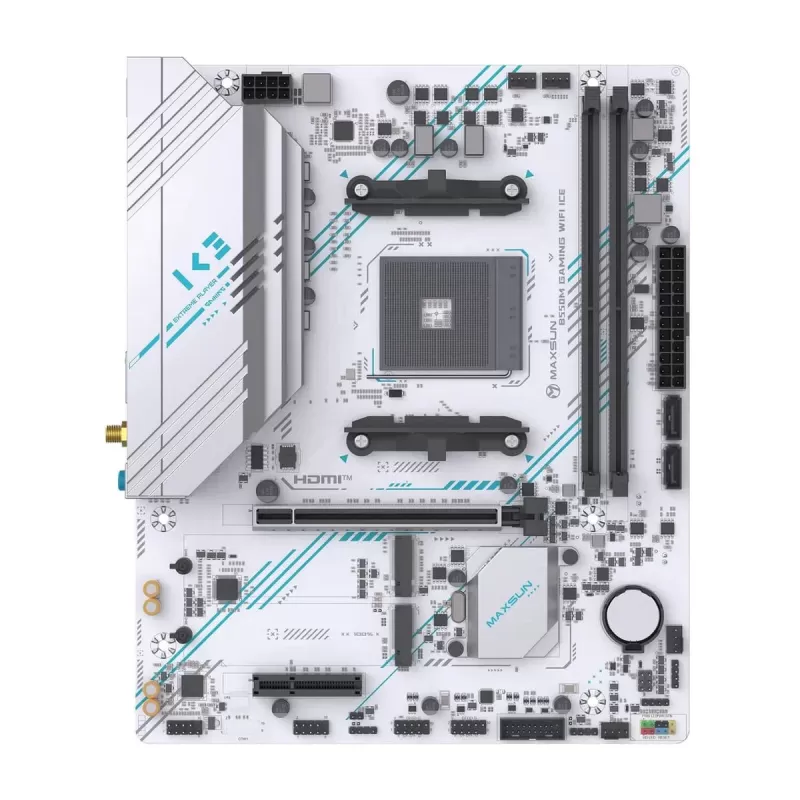 לוח אם MAXSUN B550M GAMING WIFI ICE DDR4 AM4
