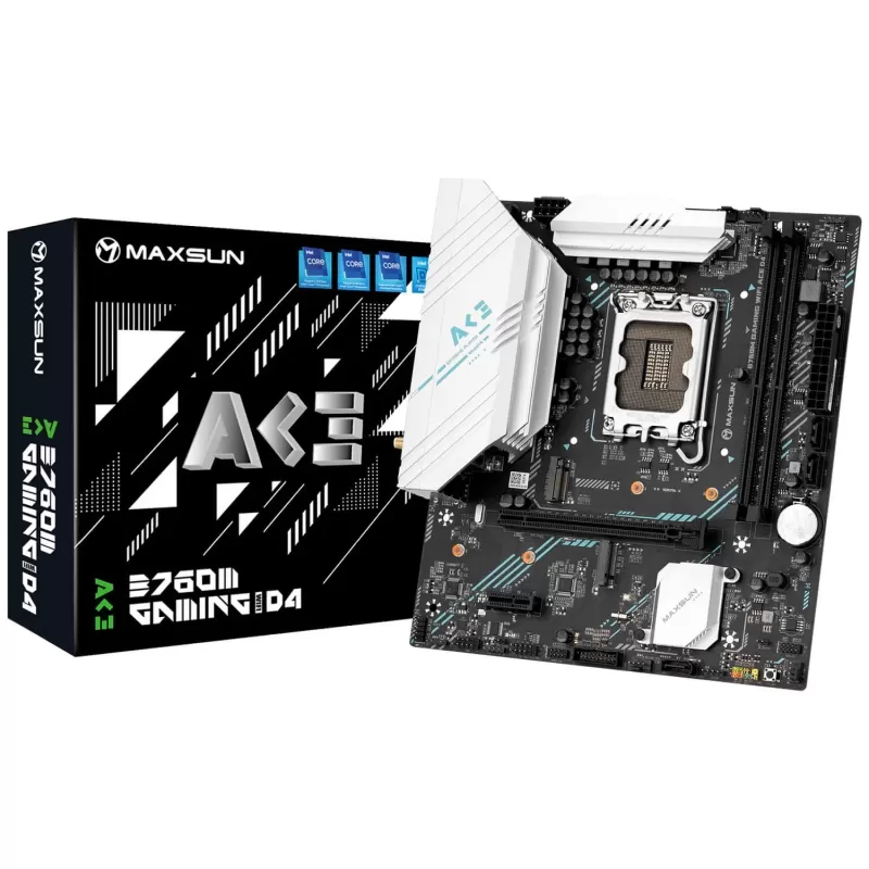 Motherboard MAXSUN B760M GAMING WiFi ACE D4 DDR4 LGA1700 Motherboard MAXSUN B760M GAMING WiFi ACE D4 DDR4 LGA1700