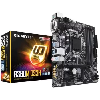 לוח אם Gigabyte GA-B360M DS3H DDR4 LGA1151 - יבואן רשמי