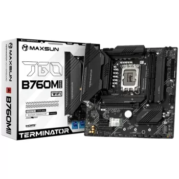 Материнская Плата MAXSUN Terminator B760M GKD5 WIFI DDR5 LGA1700 Материнская Плата MAXSUN Terminator B760M GKD5 WIFI DDR5 LGA1700