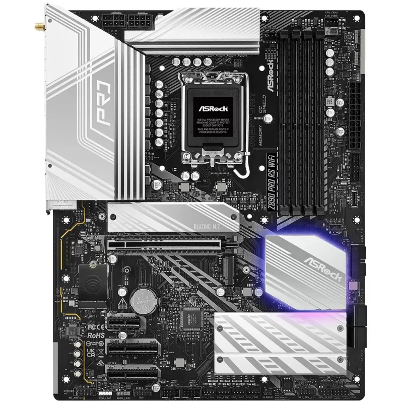 Материнская Плата ASRock Z890 Pro RS WiFi DDR5 LGA1851 Материнская Плата ASRock Z890 Pro RS WiFi DDR5 LGA1851