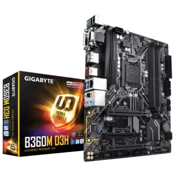 לוח אם Gigabyte GA-B360M D3H DDR4 LGA1151 - יבואן רשמי