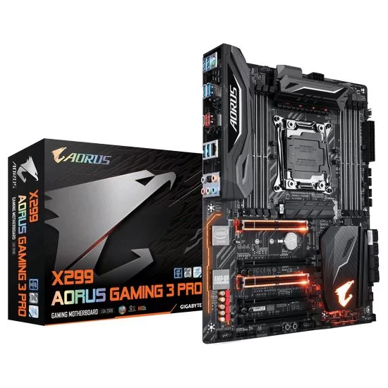 לוח אם Gigabyte X299 AORUS Gaming 3 Pro DDR4 LGA2066 - יבואן רשמי