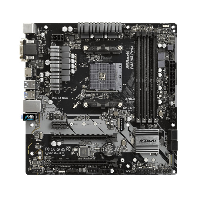 Motherboard ASRock B450M Pro4 DDR4 AM4