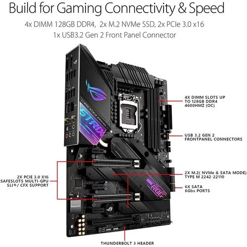 לוח אם Asus ROG STRIX Z490-E GAMING DDR4 LGA1200