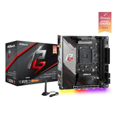 Материнская Плата Asrock X570 Phantom Gaming-ITX/TB3 DDR4 AM4 Материнская Плата Asrock X570 Phantom Gaming-ITX/TB3 DDR4 AM4