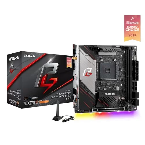 Motherboard ASRock X570 Phantom Gaming-ITX/TB3 DDR4 AM4 Motherboard ASRock X570 Phantom Gaming-ITX/TB3 DDR4 AM4