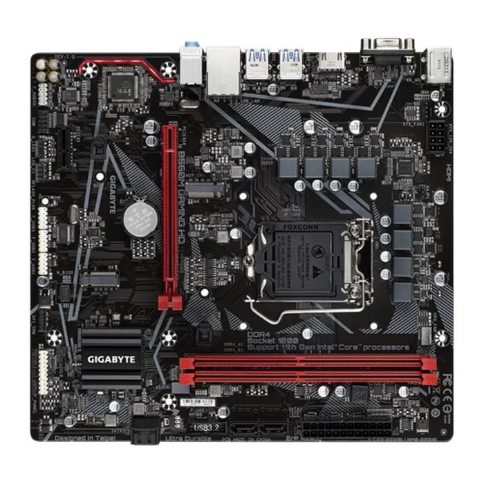לוח אם Gigabyte B560M GAMING HD DDR4 DIMM LGA1200 - יבואן רשמי