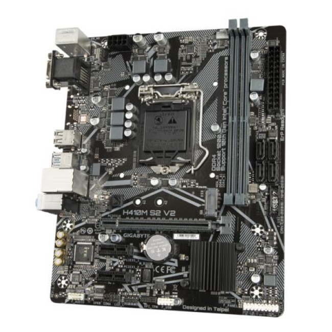 Материнская Плата Gigabyte H410M S2 V2 DDR4 LGA1200