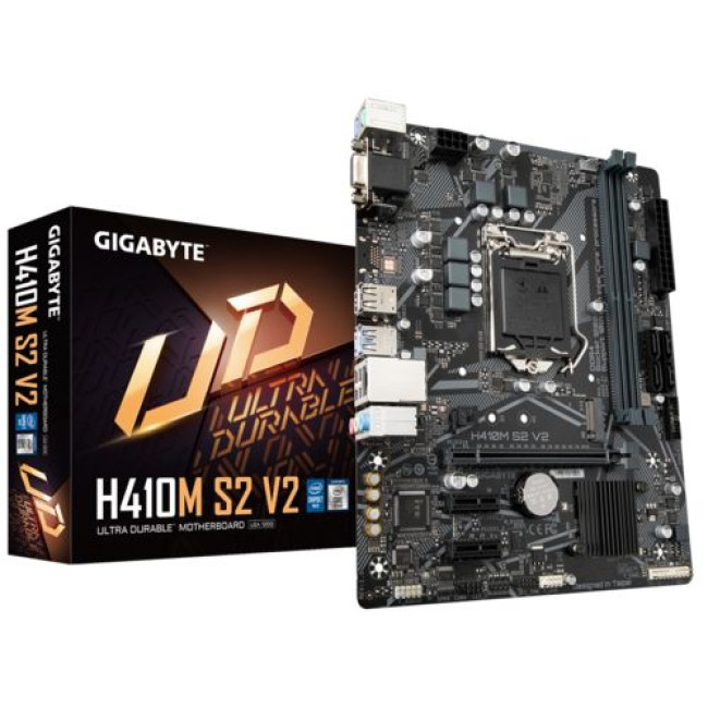 Материнская Плата Gigabyte H410M S2 V2 DDR4 LGA1200