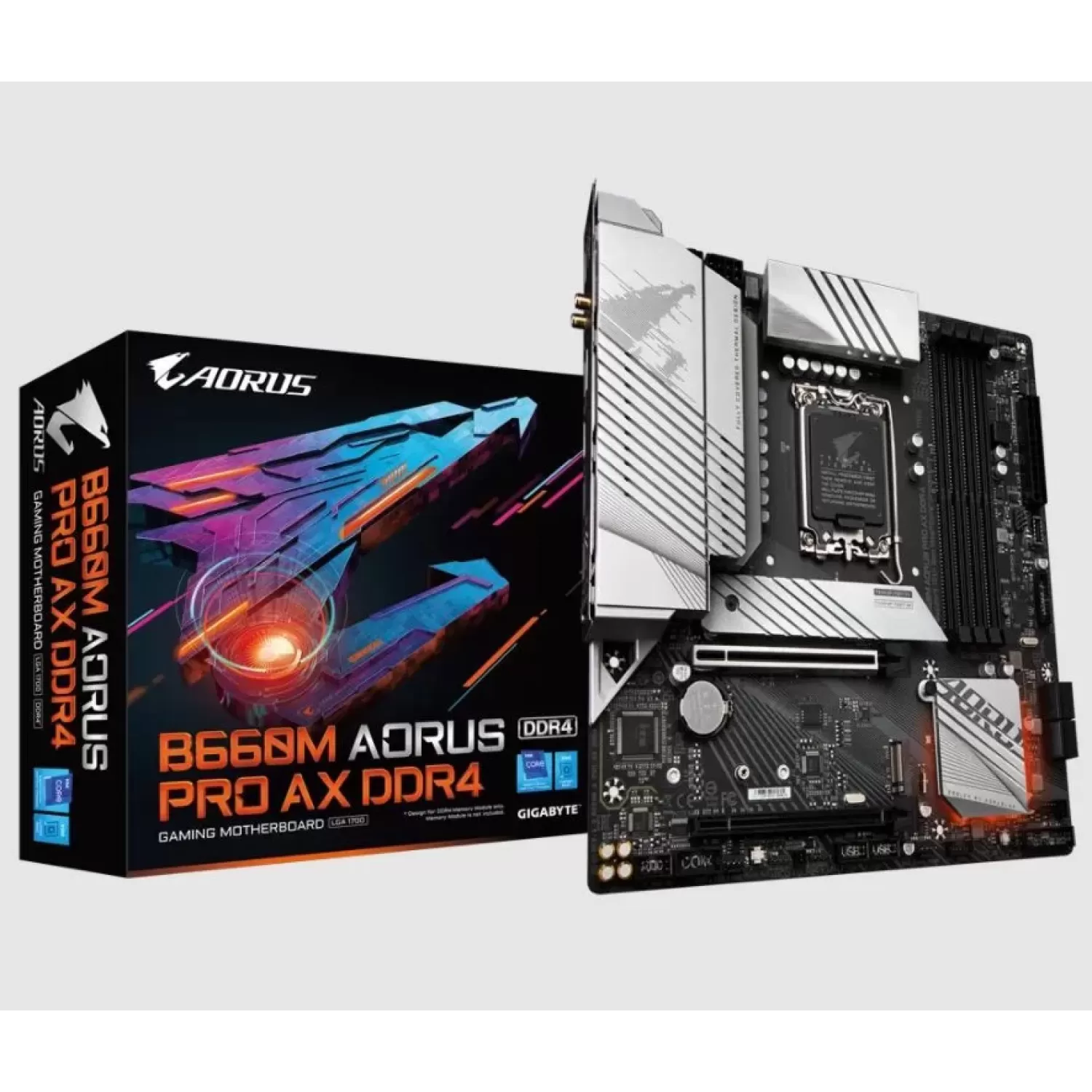 Материнская Плата Gigabyte B660M AORUS PRO AX DDR4 DDR4 DIMM LGA1700