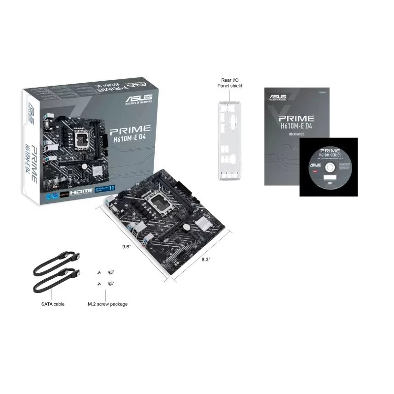 Материнская Плата Asus PRIME H610M-E D4 DDR4 DIMM LGA1700