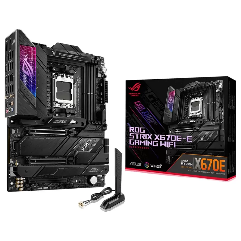 לוח אם Asus ROG STRIX X670E-E GAMING WIFI DDR5 DIMM AM5