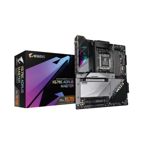 לוח אם Gigabyte X670E AORUS MASTER DDR5 DIMM AM5 - יבואן רשמי