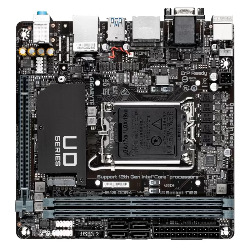 Motherboard Gigabyte H610I DDR4 DDR4 DIMM LGA1700