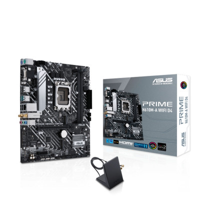 לוח אם Asus PRIME H610M-A WIFI D4 DDR4 LGA1700 לוח אם Asus PRIME H610M-A WIFI D4 DDR4 LGA1700