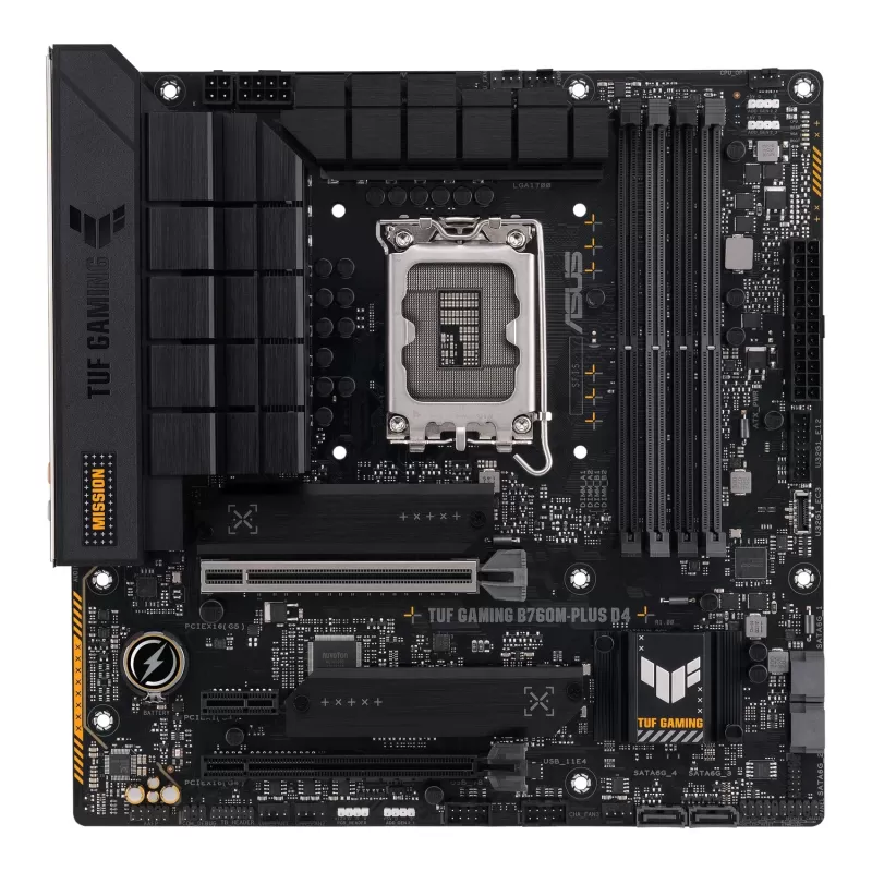 Материнская Плата Asus TUF GAMING B760M-PLUS D4 DDR4 DIMM LGA1700