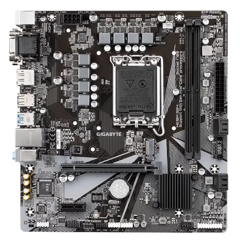 לוח אם Gigabyte H610M S2H DDR5 DIMM LGA1700 - יבואן רשמי לוח אם Gigabyte H610M S2H DDR5 DIMM LGA1700 - יבואן רשמי