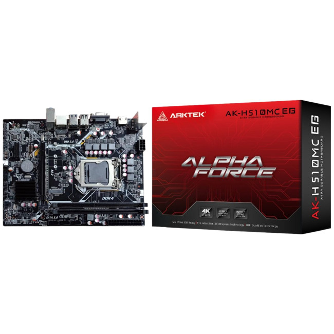 Материнская Плата ARKTEK AK-H510M EG VA DDR4 LGA1200