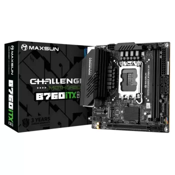 Материнская Плата MAXSUN Challenger B760ITX D5 WIFI DDR5 LGA1700 Материнская Плата MAXSUN Challenger B760ITX D5 WIFI DDR5 LGA1700