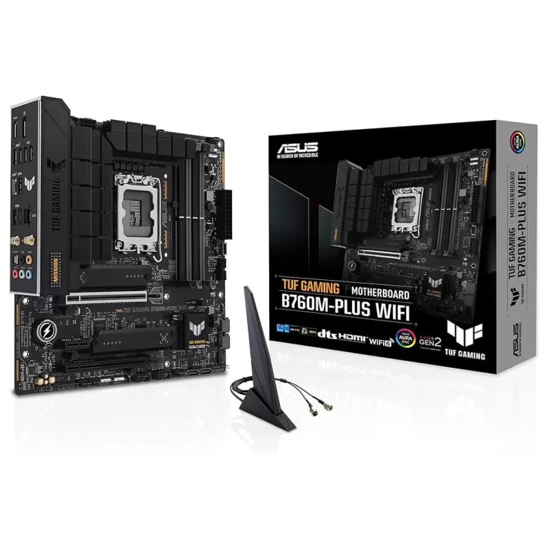 Материнская Плата Asus TUF GAMING B760M-PLUS WiFi DDR5 LGA1700 Материнская Плата Asus TUF GAMING B760M-PLUS WiFi DDR5 LGA1700