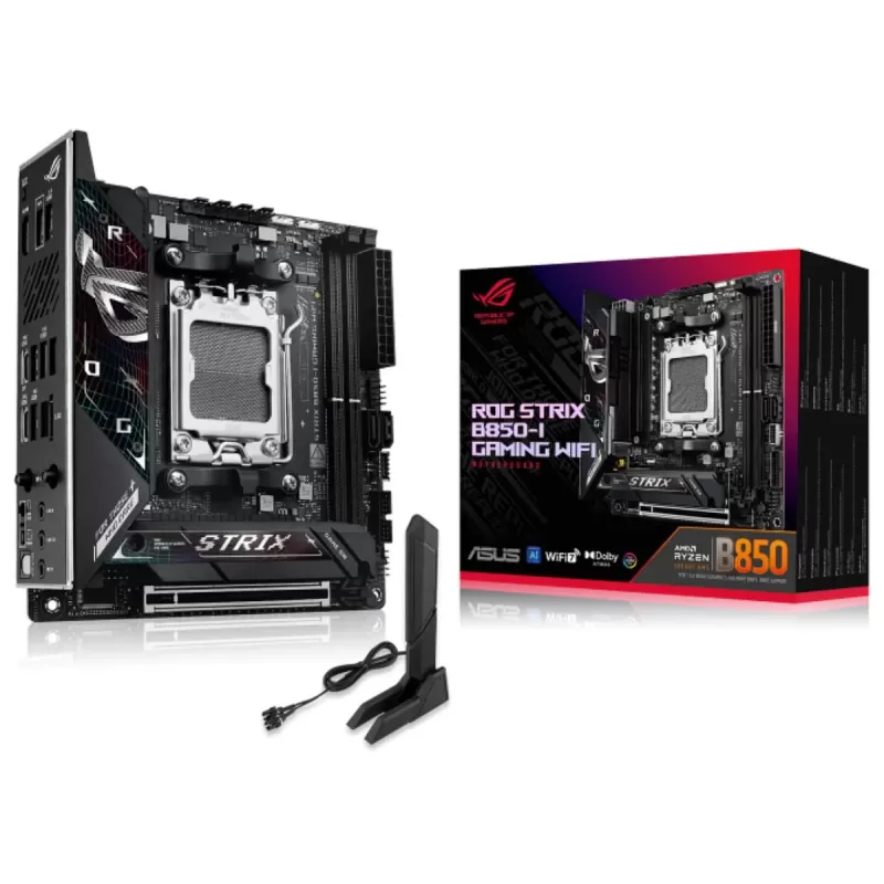 Материнская Плата Asus ROG STRIX B850-I GAMING WIFI DDR5 AM5 Материнская Плата Asus ROG STRIX B850-I GAMING WIFI DDR5 AM5