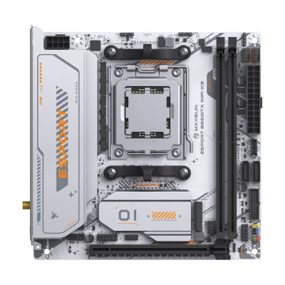 Motherboard MAXSUN eSport B650ITX WIFI ICE DDR5 AM5 Motherboard MAXSUN eSport B650ITX WIFI ICE DDR5 AM5