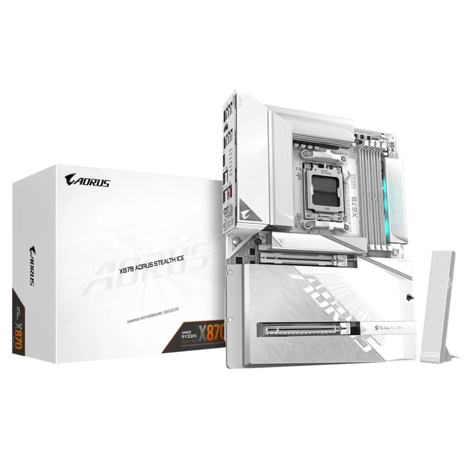Материнская Плата Gigabyte X870 AORUS STEALTH ICE DDR5 AM5