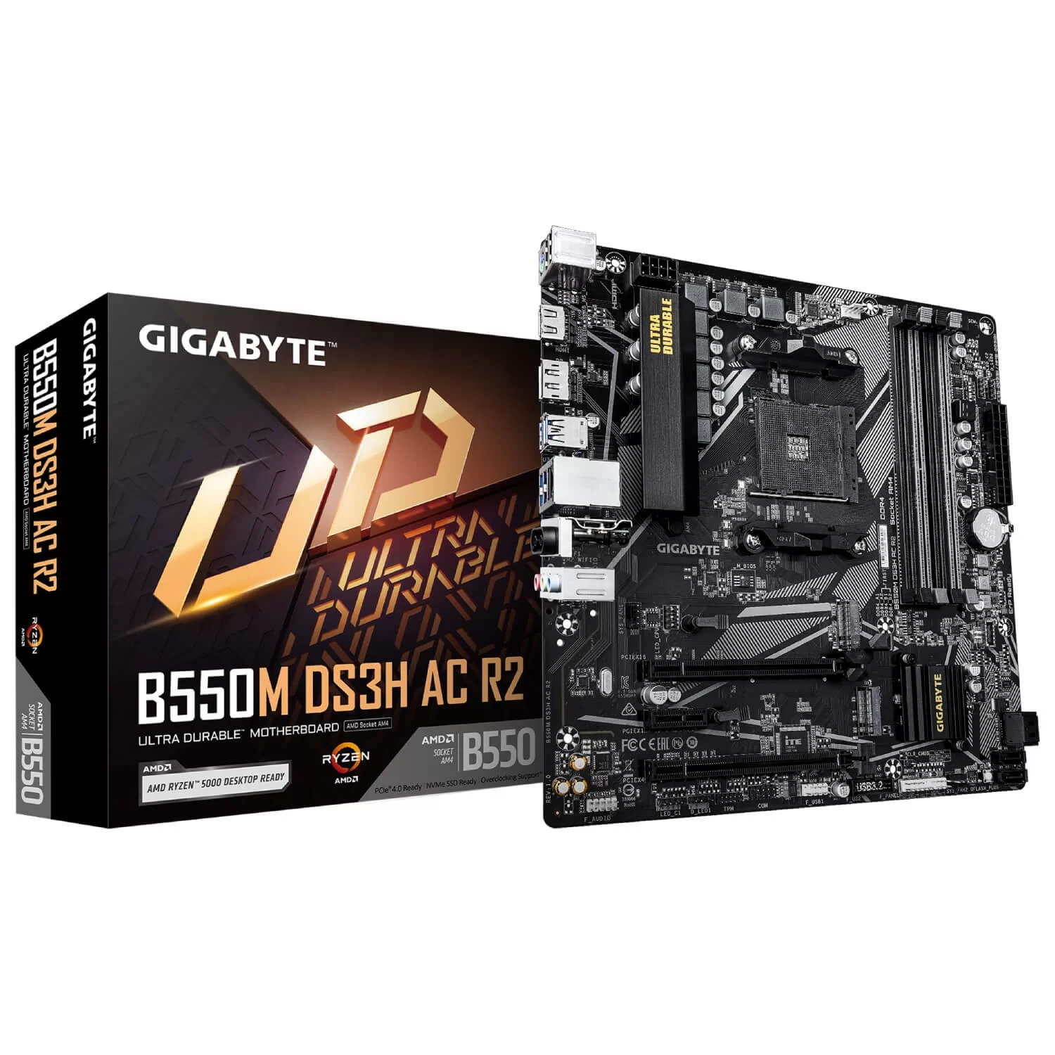 Материнская Плата Gigabyte B550M DS3H AC R2 DDR4 AM4