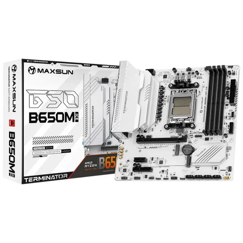 Материнская Плата MAXSUN Terminator B650M WiFi ICE DDR5 AM5