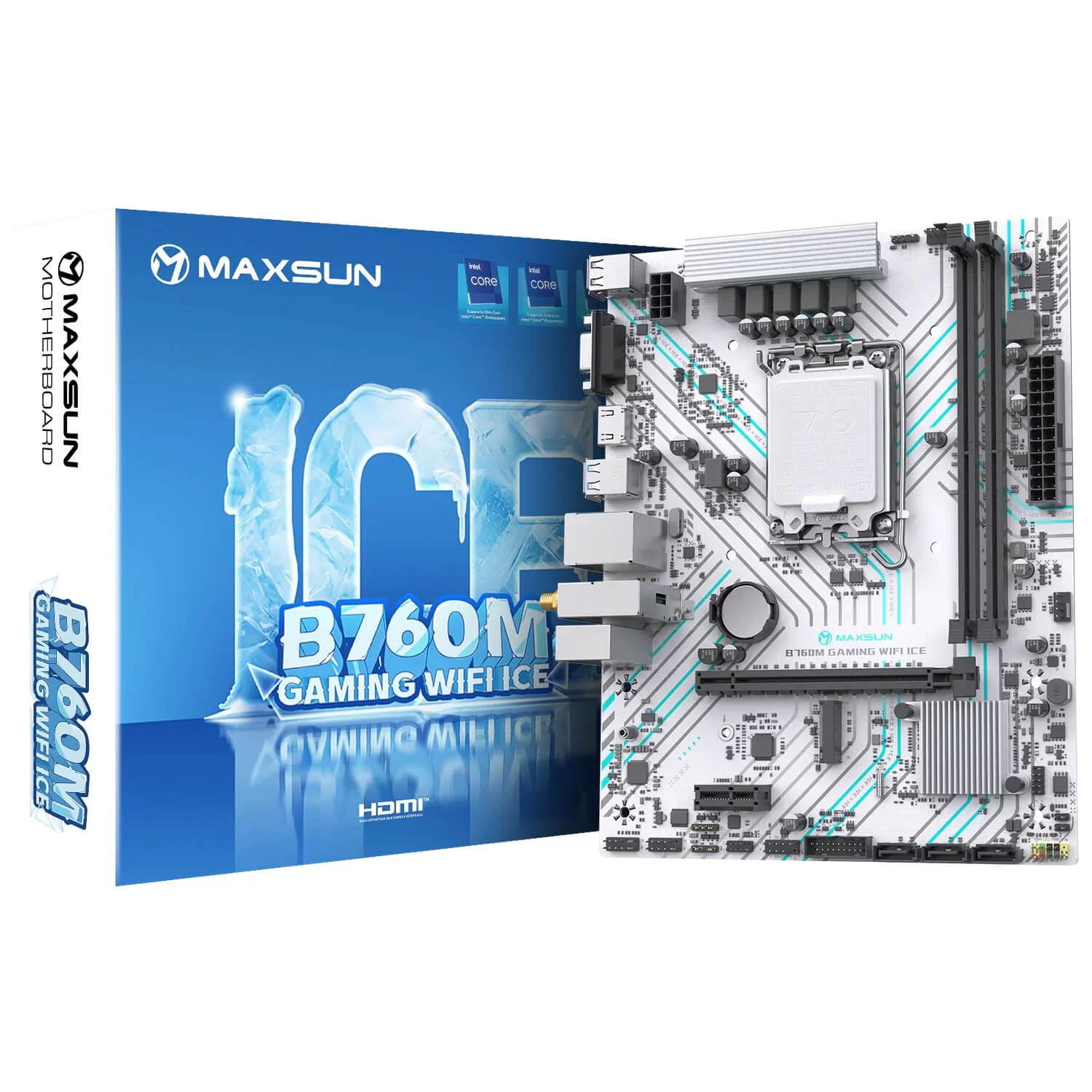 Motherboard MAXSUN B760M GAMING WiFi ICE DDR4 LGA1700