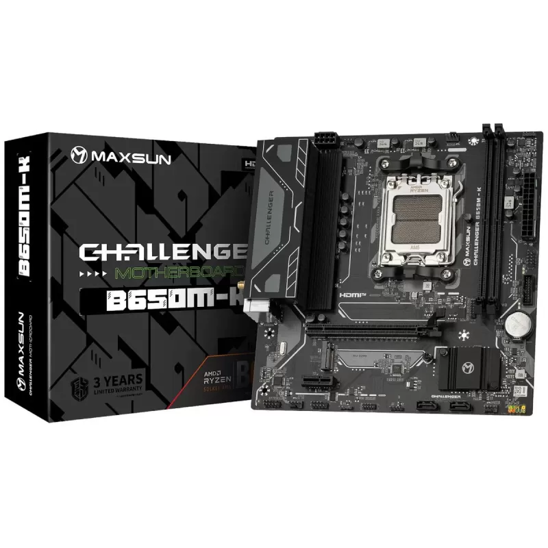 Motherboard MAXSUN Challenger B650M-K DDR5 AM5 Motherboard MAXSUN Challenger B650M-K DDR5 AM5