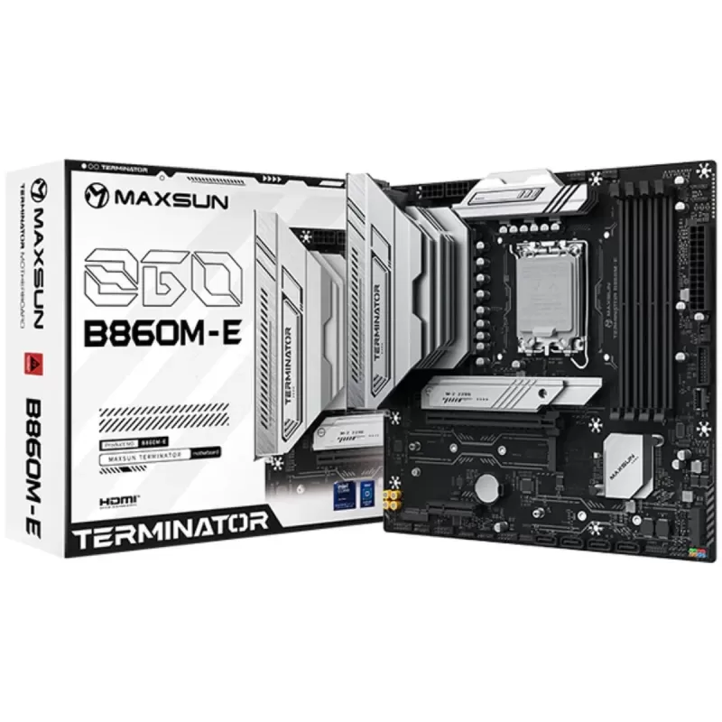 Материнская Плата MAXSUN Terminator B860M-E DDR5 LGA1851 Материнская Плата MAXSUN Terminator B860M-E DDR5 LGA1851