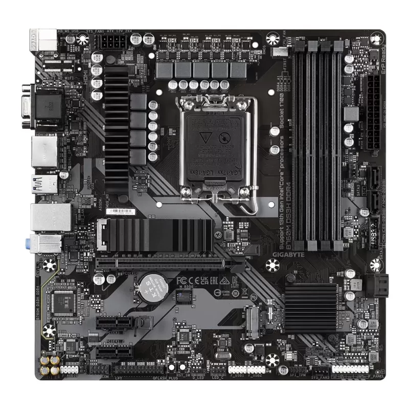 לוח אם Gigabyte B760M DS3H DDR4 DDR4 DIMM LGA1700