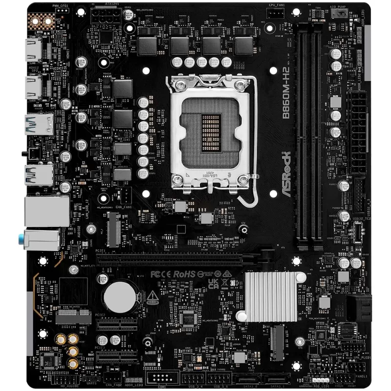 Материнская Плата ASRock B860M-H2 DDR5 LGA1851 Материнская Плата ASRock B860M-H2 DDR5 LGA1851