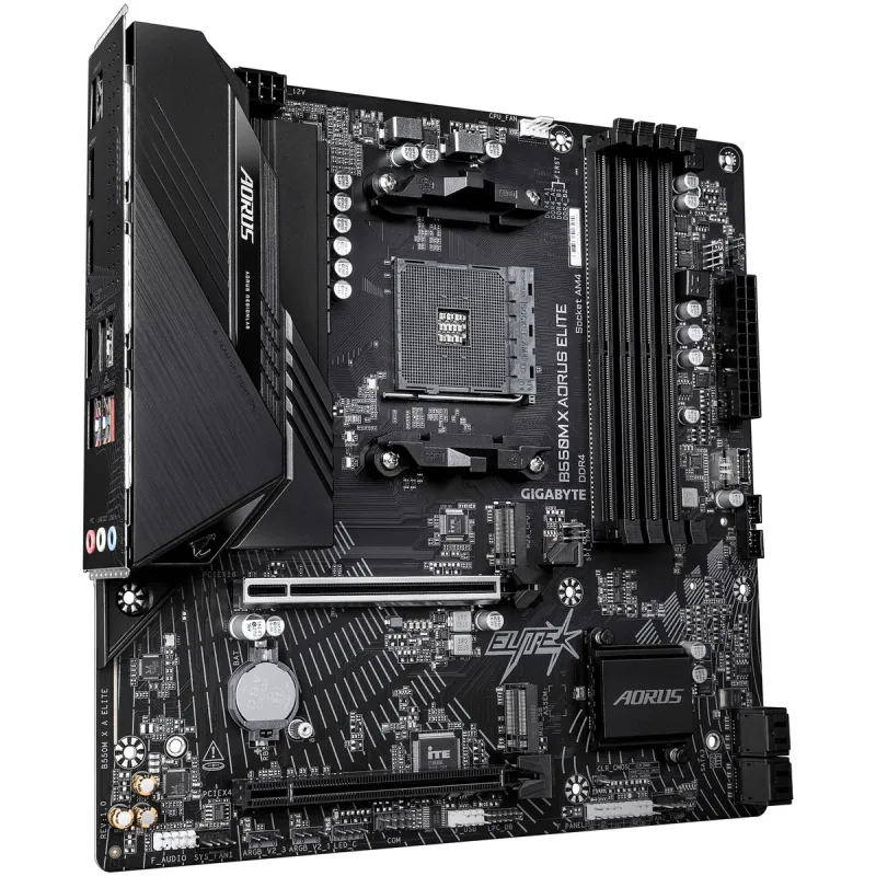 Материнская Плата Gigabyte B550M X AORUS ELITE DDR4 AM4 - официальный импортер Материнская Плата Gigabyte B550M X AORUS ELITE DDR4 AM4 - официальный импортер