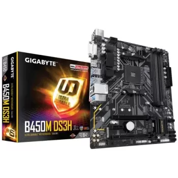 לוח אם Gigabyte B450M DS3H DDR4 AM4 - יבואן רשמי