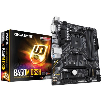 לוח אם Gigabyte B450M DS3H DDR4 AM4 לוח אם Gigabyte B450M DS3H DDR4 AM4