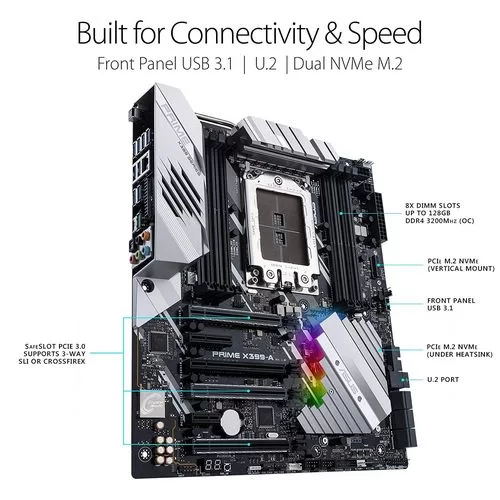 Motherboard Asus PRIME X399-A DDR4 TR4 Motherboard Asus PRIME X399-A DDR4 TR4