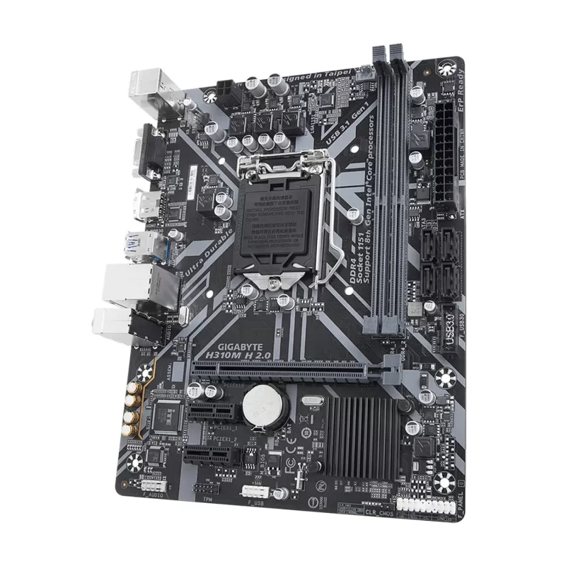 לוח אם Gigabyte H310M H DDR4 LGA1151 - יבואן רשמי