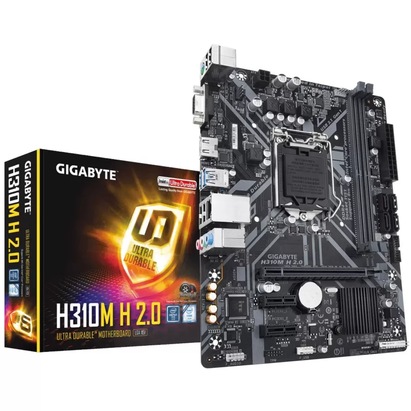 לוח אם Gigabyte H310M H DDR4 LGA1151 - יבואן רשמי