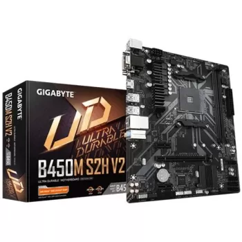 לוח אם Gigabyte B450M S2H V2 DDR4 AM4 - יבואן רשמי