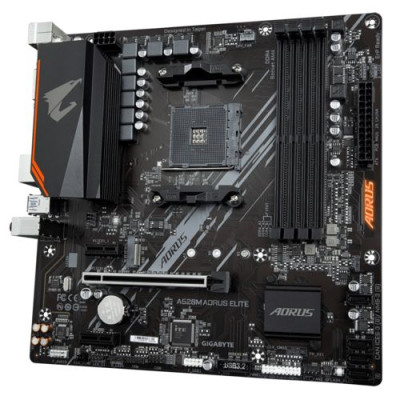 לוח אם Gigabyte A520M AORUS ELITE DDR4 AM4 לוח אם Gigabyte A520M AORUS ELITE DDR4 AM4