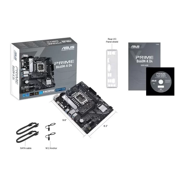 Motherboard Asus PRIME B660M-K D4 DDR4 DIMM LGA1700