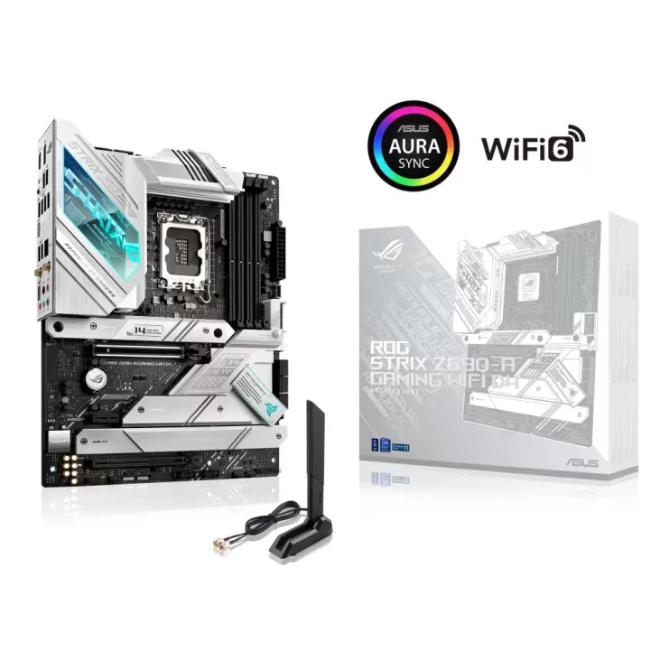 Motherboard Asus ROG STRIX Z690-A GAMING WIFI D4 DDR4 DIMM LGA1700 Motherboard Asus ROG STRIX Z690-A GAMING WIFI D4 DDR4 DIMM LGA1700