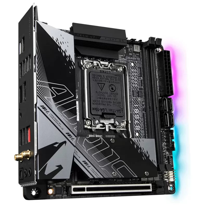 לוח אם Gigabyte B760I AORUS PRO DDR4 DDR4 DIMM LGA1700 - יבואן רשמי